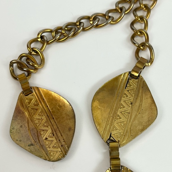 Vintage Bohemians New York Studio Gold Tone Statement Belt - Picture 8 of 16